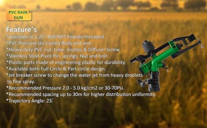 1 inch raingun irrigation system price Rajasthan