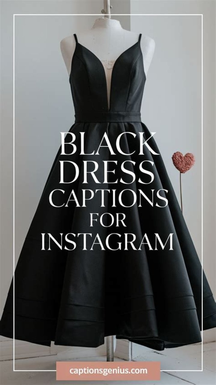 100+ Black Dress Captions For Your Black Outfits AnyCaption