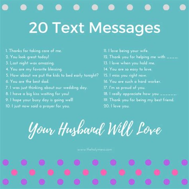 20 Text Messages Your Husband Will Love Healthy marriage, Marriage