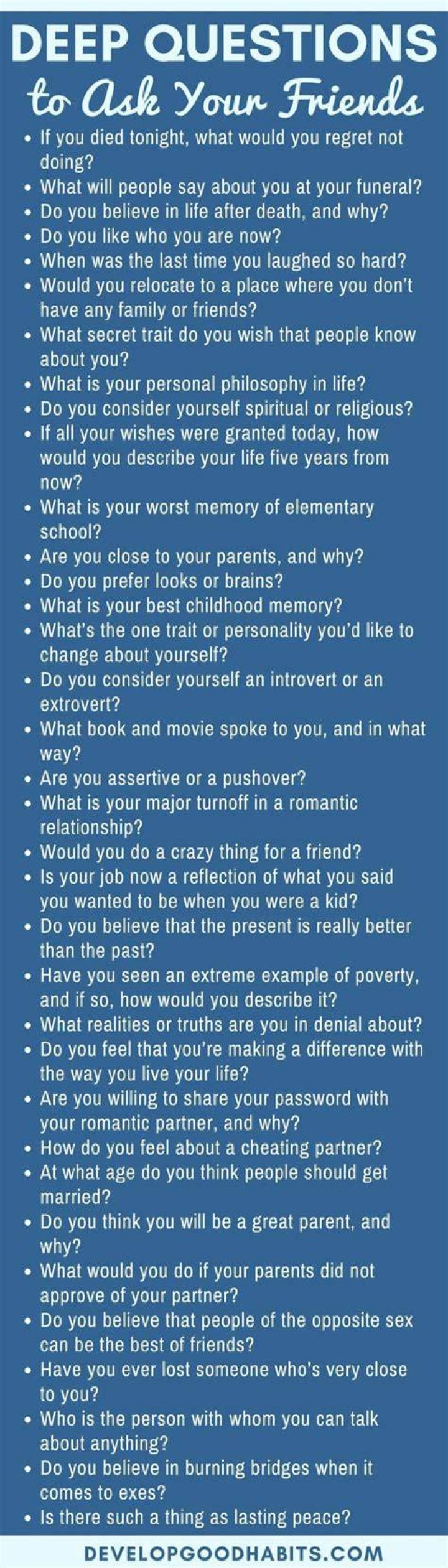 371 Deep Questions to Ask to Know Someone Deeply in 2020 Deep