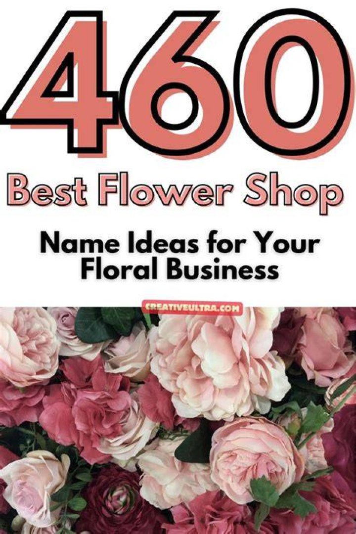 473 Flower Shop Names, Ideas, and Suggestions