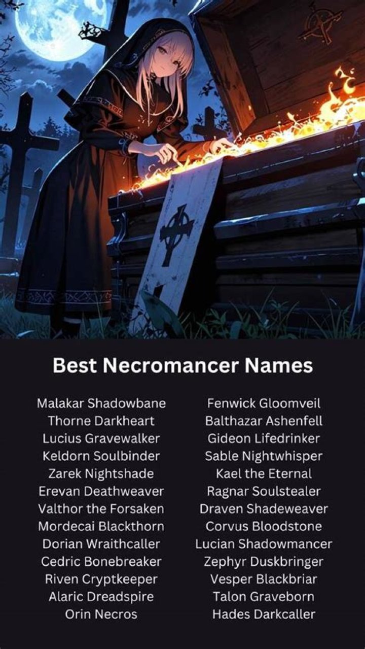 +550 Best Necromancer Names & Necromancer Name Generator