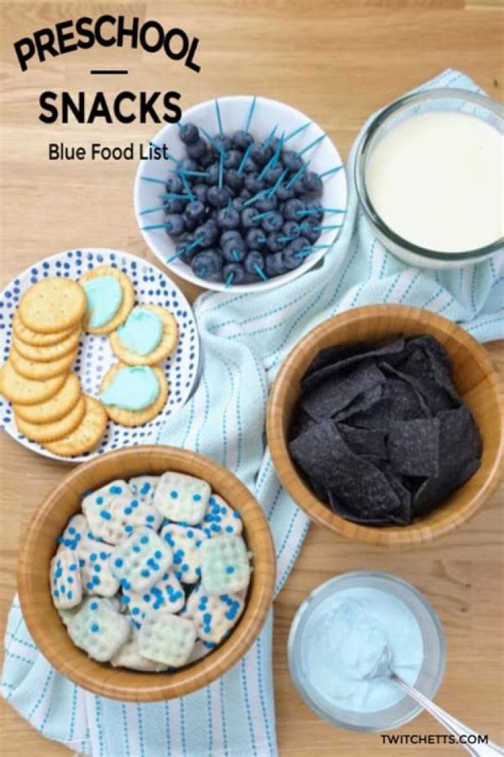 6 blue snacks for preschool Twitchetts