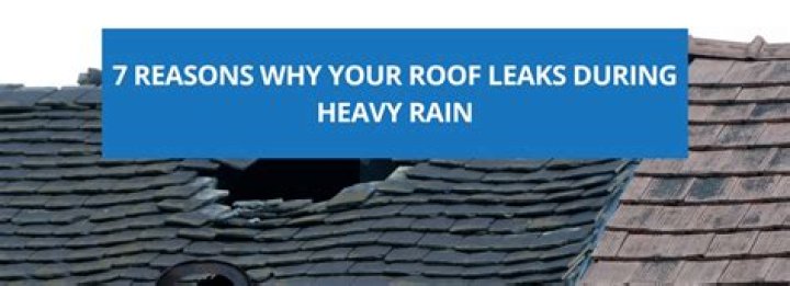 7 Reasons Why Your Roof Leaks in Heavy Rain and the Cost to