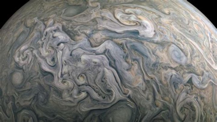 A close up of Jupiter's Great Red Spot