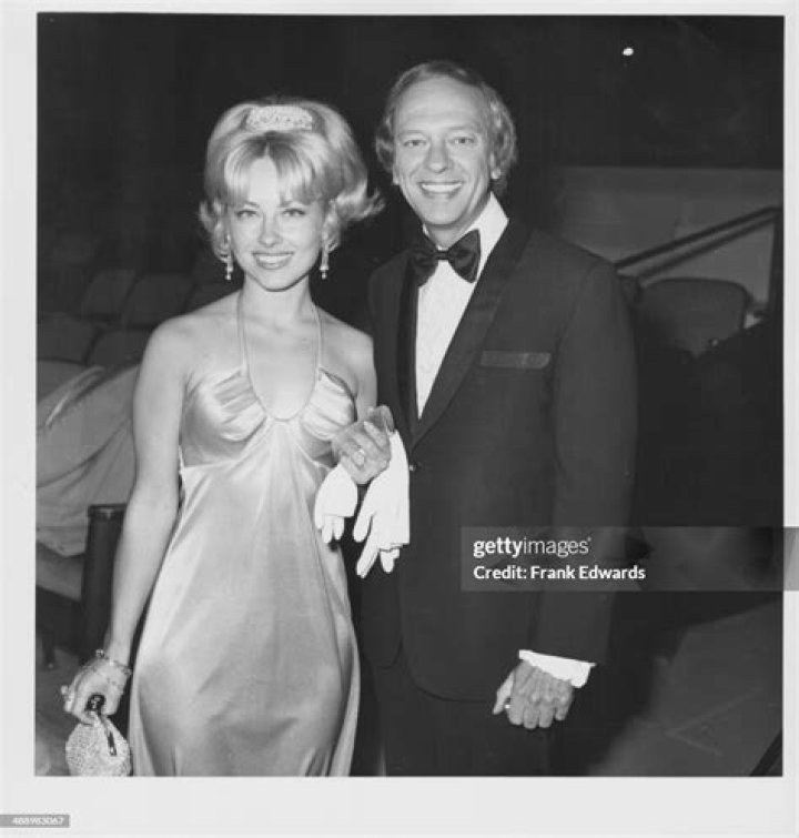 Actor Don Knotts with his wife Loralee Czuchna, attending the Los