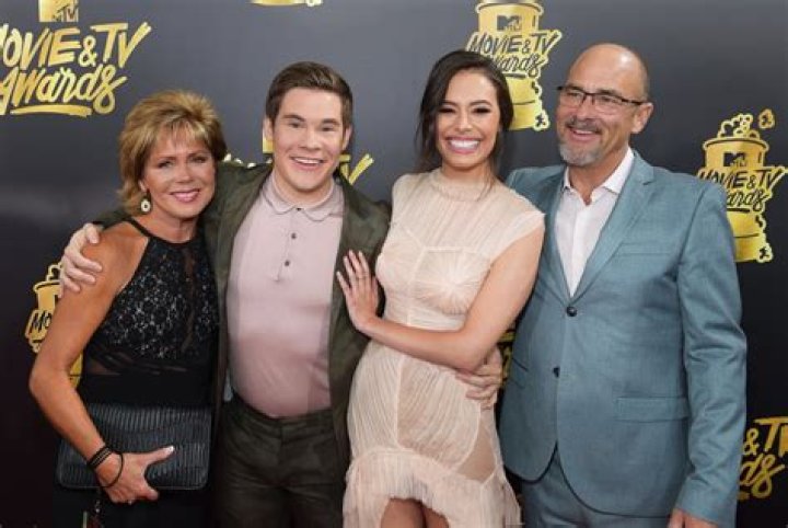 Adam Devine, His Parents, and Chloe Bridges 2017 MTV Movie and TV