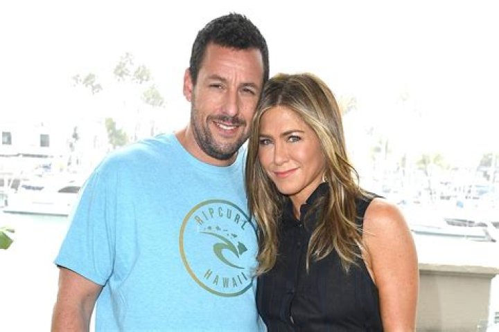 Adam Sandler and Jennifer Aniston are shocked by the size of an