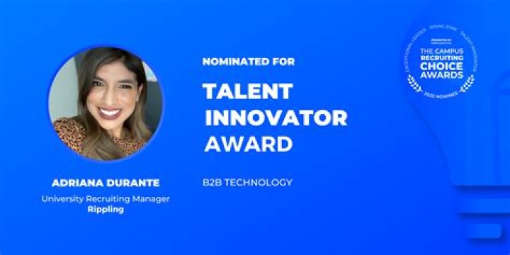 Adriana Durante Nominee for Talent Innovator Award 2022 Campus