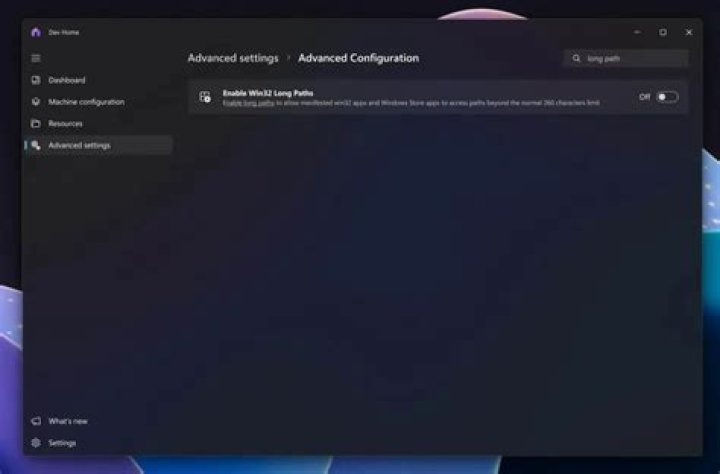 Advanced Settings Panel