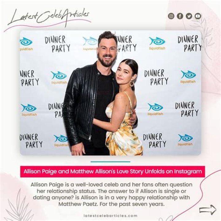 Allison Paige and Matthew Allison's Love Story Unfolds on Instagram