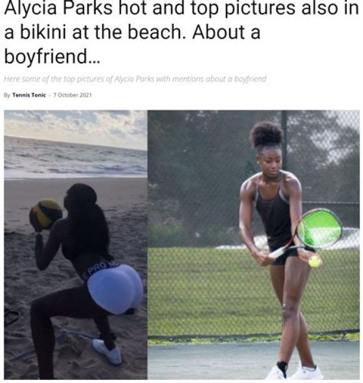 Alycia Parks Boyfriend Who Is She Dating? Relationship
