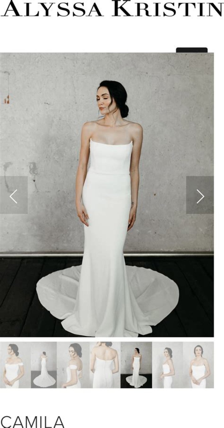 Alyssa Kristin 'Emery' size 0 used wedding dress Nearly Newlywed