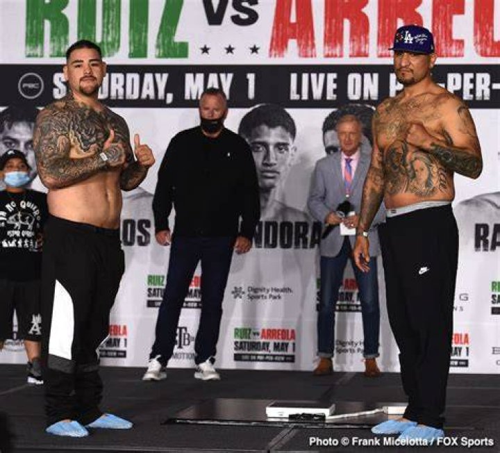 Andy Ruiz Jr Vs. Chris Arreola Official Weights Boxing News