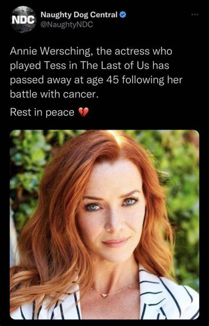 Annie Wersching passed away on 29 January 2023 in Los Angeles