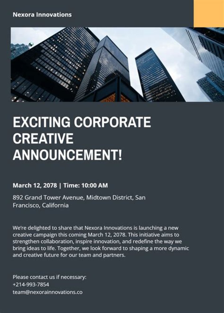 announcement