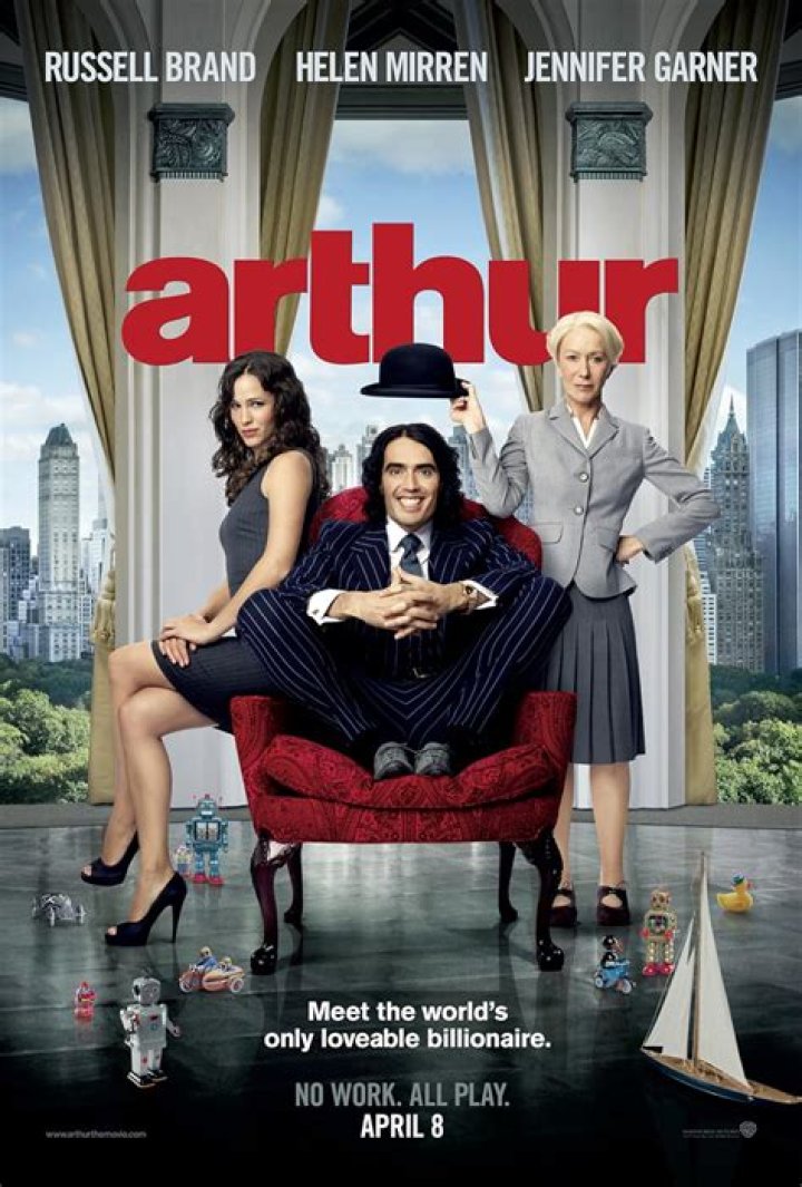 Arthur (2011) Russell brand movies, Branded movie, Free movies online