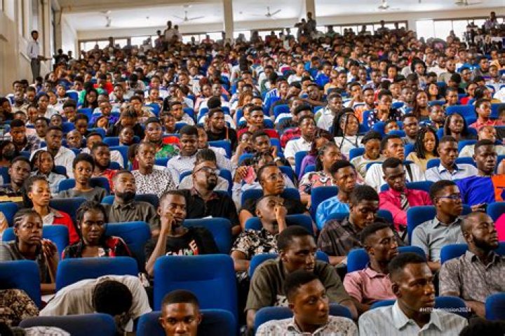 Auditorium full of GovHack participants