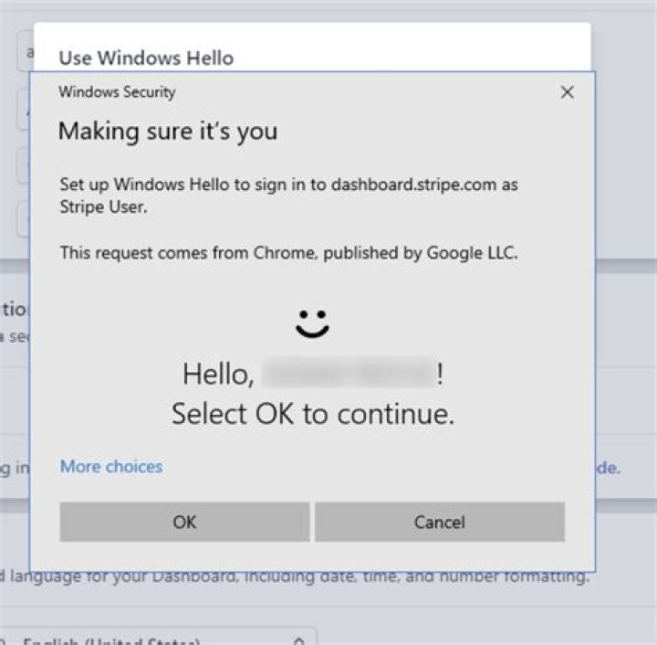 Auth window