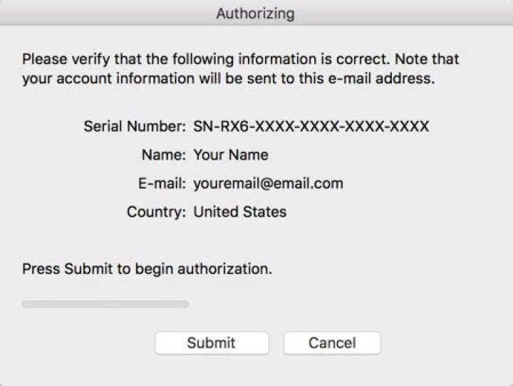 Authorizing... Window
