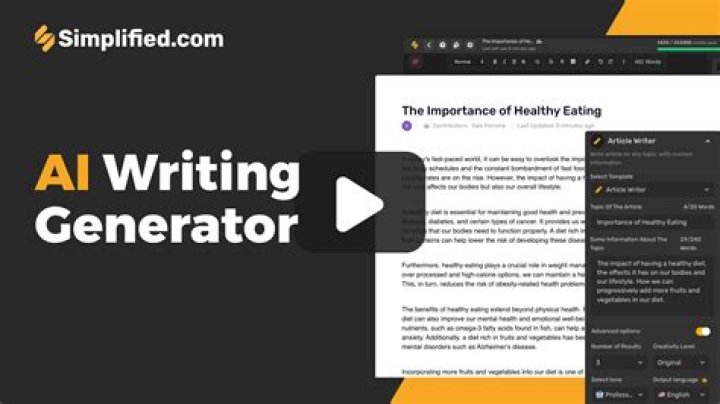 Automated Text Writer Online Application