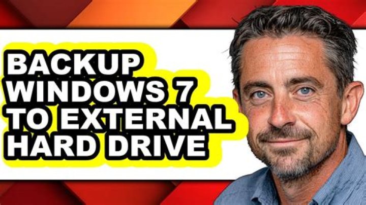 Backup Windows 7 To External Drive