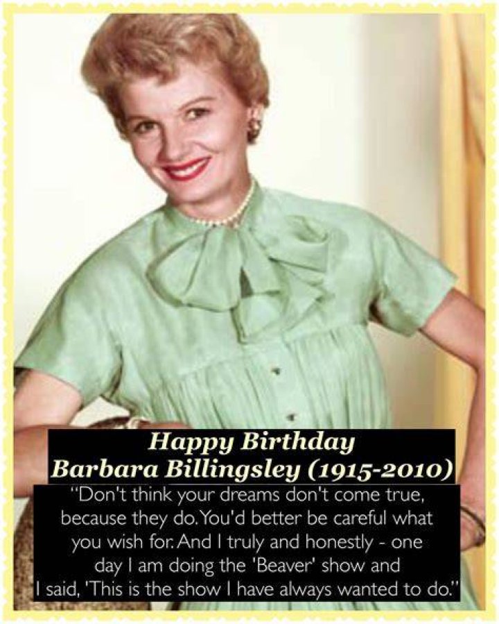 Barbara Billingsley, TV's June Cleaver, dies at 94 Nation