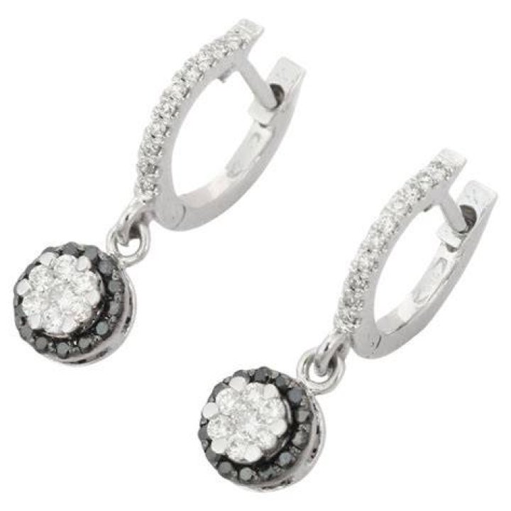 black and white diamond earrings