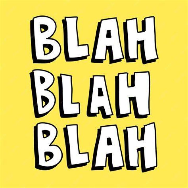 blah blah