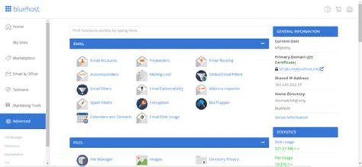 Bluehost CPanel