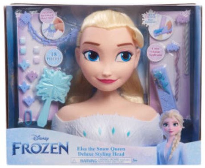 Buy Disney Frozen Just Play 2 Deluxe Elsa The Snow Queen Styling Head, 17Pieces Online at