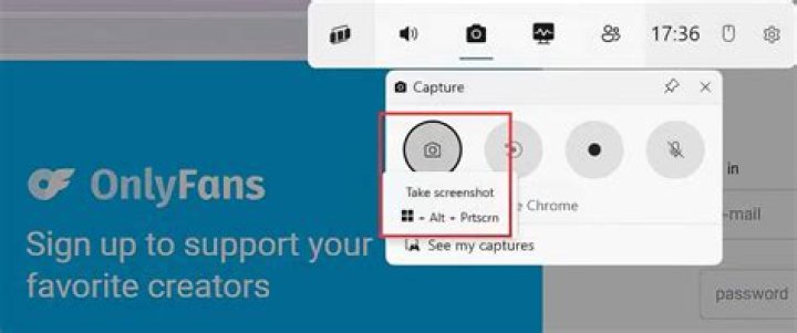 Can you screenshot OnlyFans?