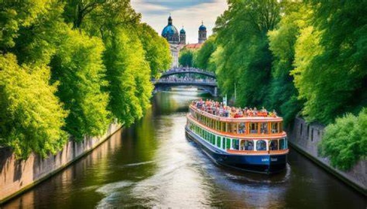 Canal boat Berlin Germany