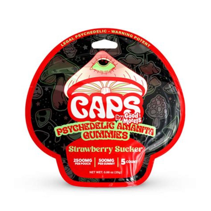 CAPS Psychedelic Amanita Gummies Paradise Punch CAPS by Good Morels