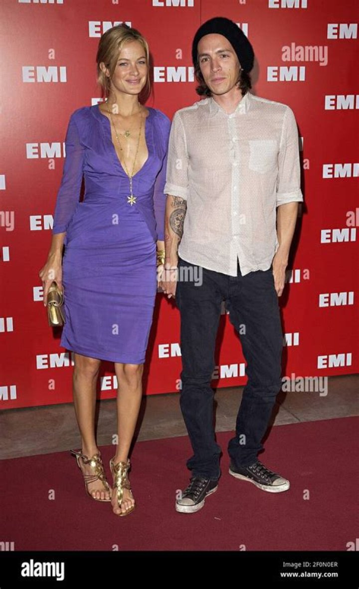 Carolyn Murphy and Brandon Boyd of Incubus, with her daughter Dylan
