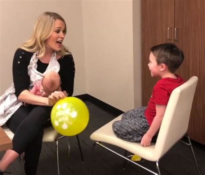 Carrie Underwood Sings Son Isaiah a HeliumEnhanced Birthday Song
