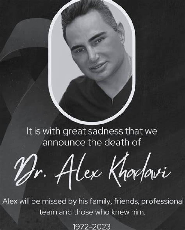 Celebrity dermatologist Alex Khadavi dead at 50
