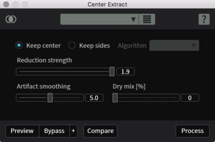 Center Extract module interface