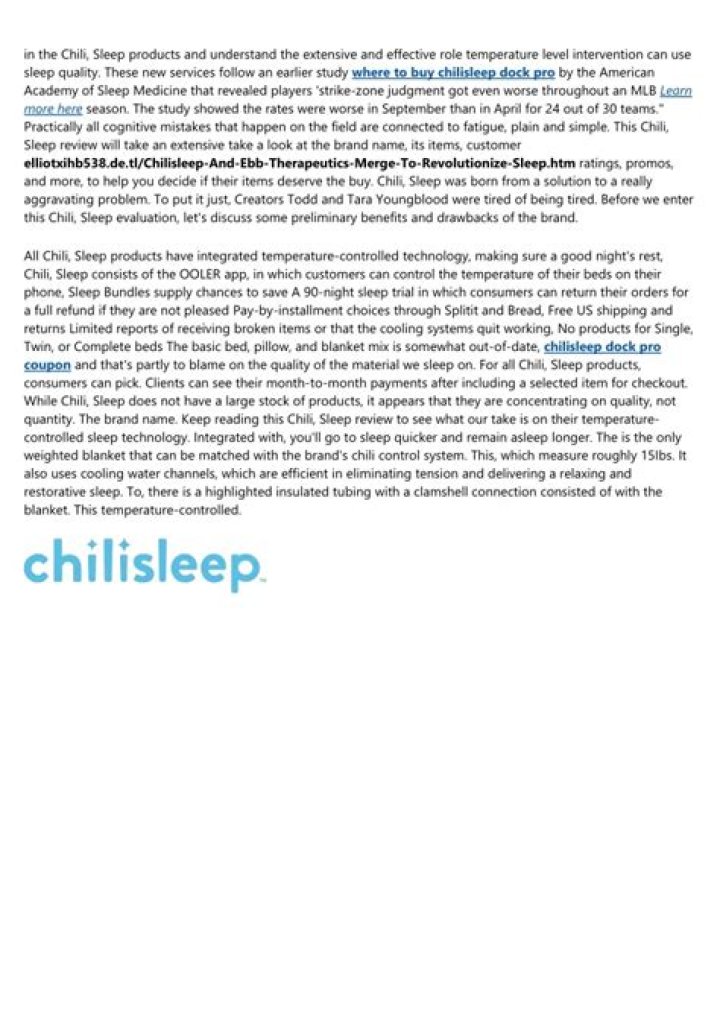 Chilisleep Review - Must Read This Before Buying"><span itemprop=