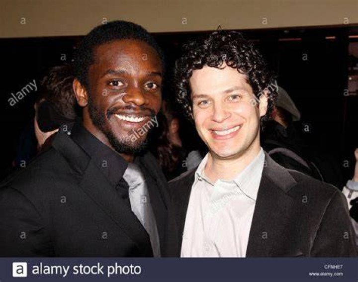 Chris Chalk and Thomas Kail Opening night after party for the LCT3