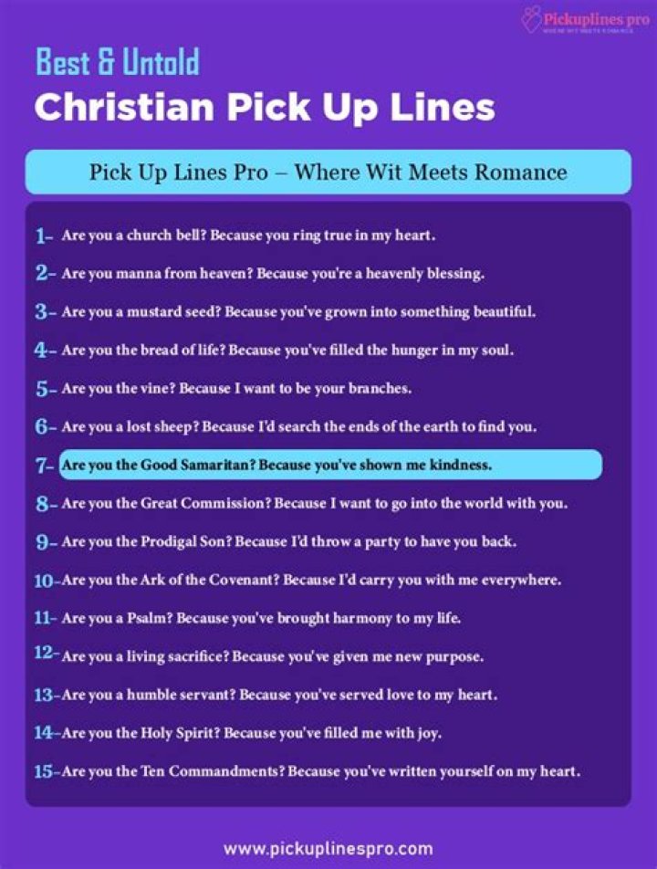 Christian Pick up Lines 10 QuoteReel