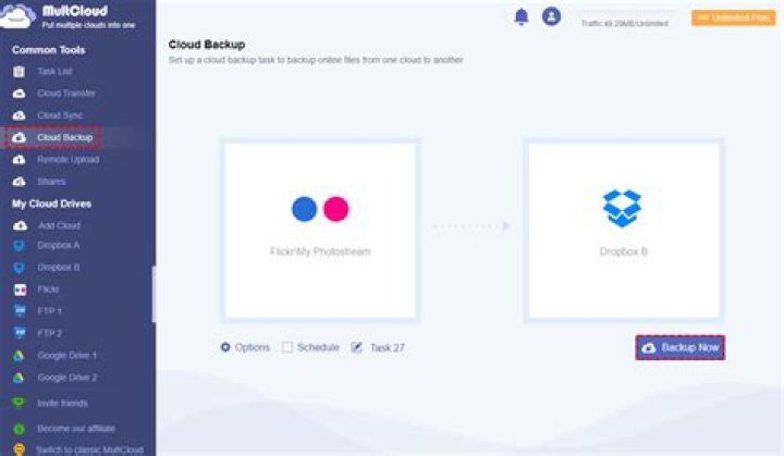Cloud Backup Flickr
