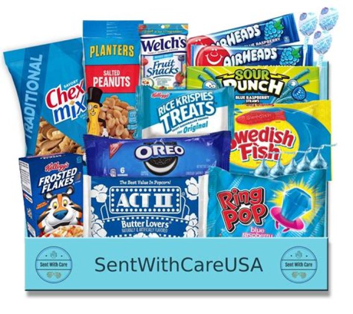 Color Themed Snack Box Color Party Gift Out of the Blue Etsy