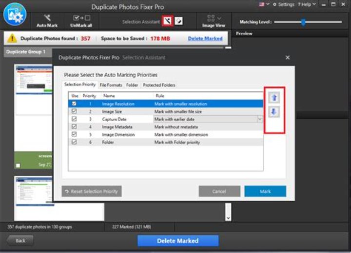 Compare Images, protect folder, exclude folder