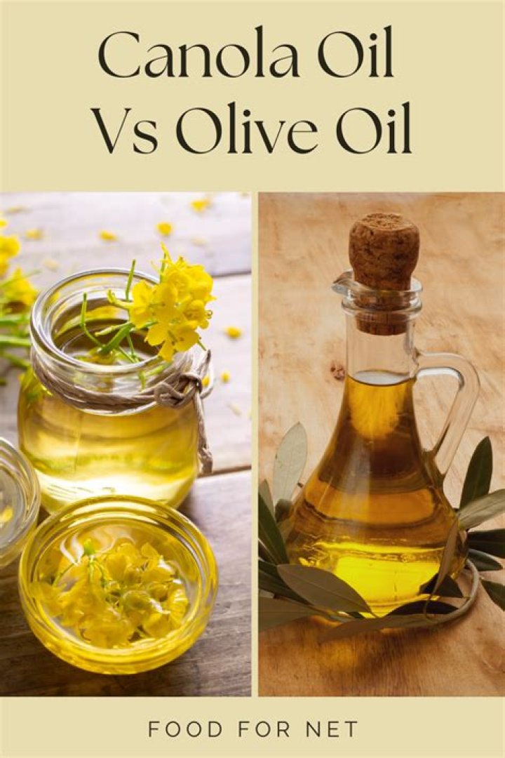 Comparing oils Olive, coconut, canola, and vegetable oil