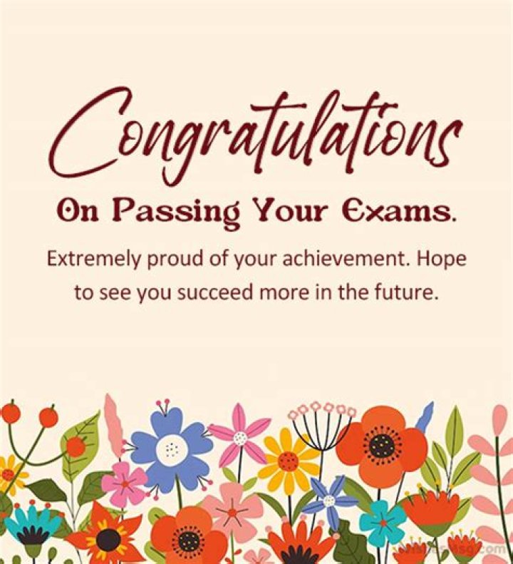 Congratulations For Passing Exam Messages and Wishes WishesMsg