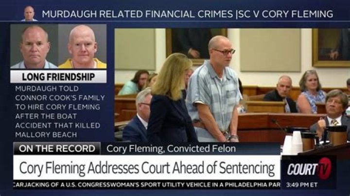 Cory Fleming gets 20year sentence for aiding Murdaugh Murdaugh News