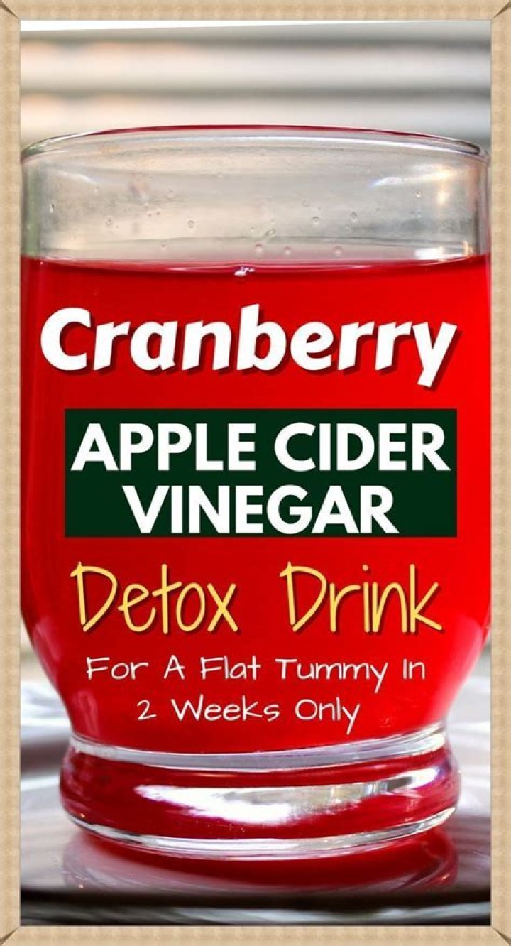 Cranberry Detox Drink With Apple Cider Vinegar Bright Life