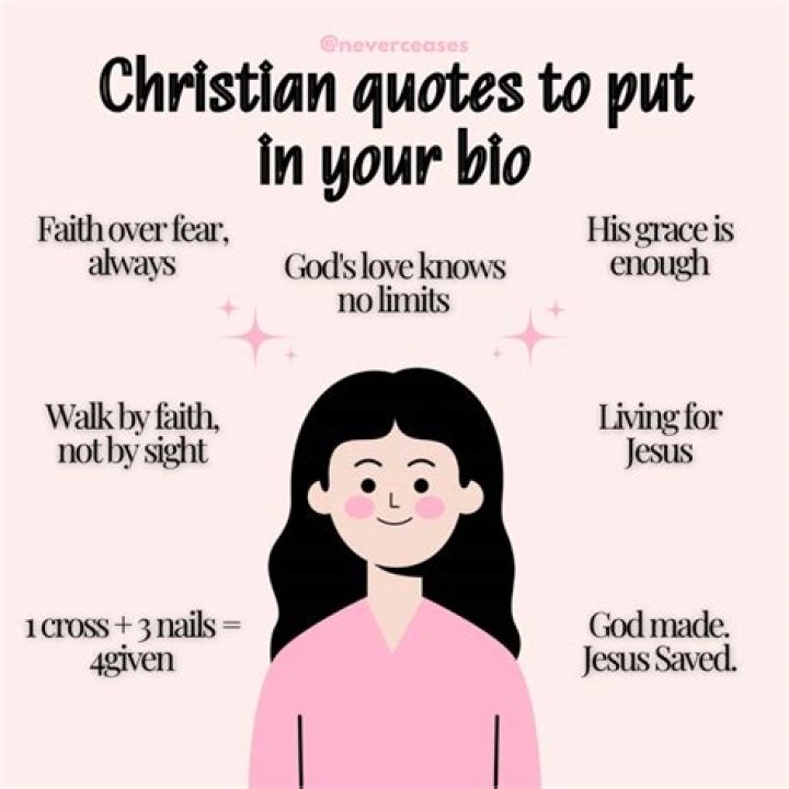 Cute Christian Bio Quotes Inspiration