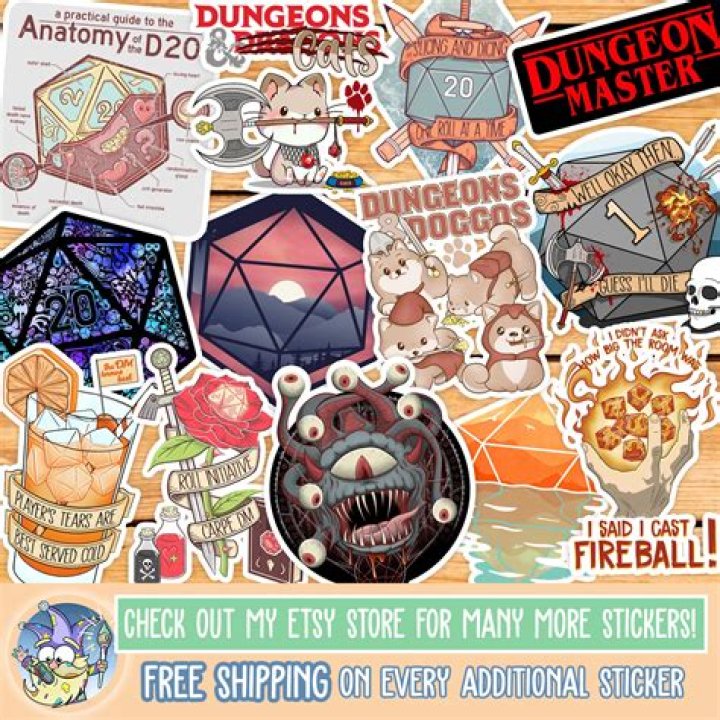 Cute Dice Sticker Packs Cute Dnd Gift Kawaii Gift for Dm Etsy